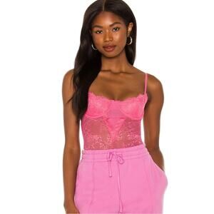 Lovers + Friends Ariella Bodysuit in Rose